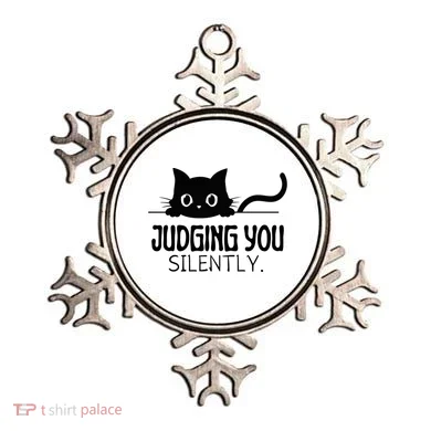 Judging You Silently Ornament