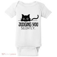 Judging You Silently Baby Bodysuit thumb 0
