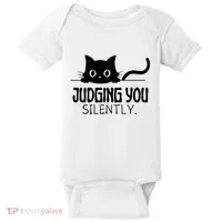 Judging You Silently Baby Bodysuit thumb 0