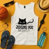 Judging You Silently Tank Top thumb 4