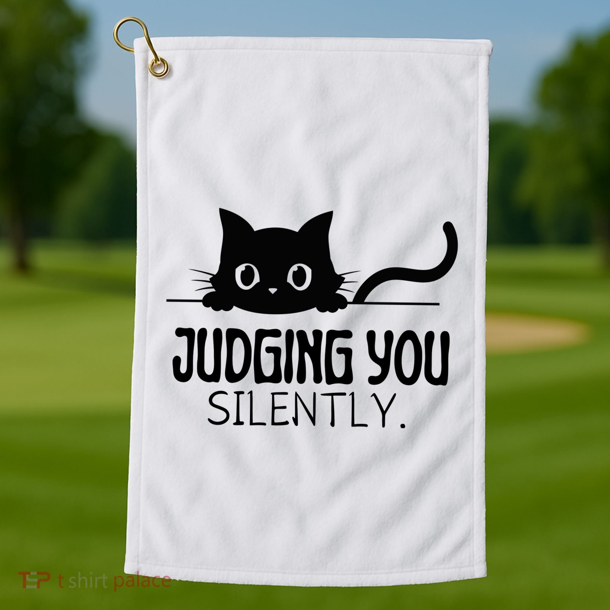 Judging You Silently Golf Towel