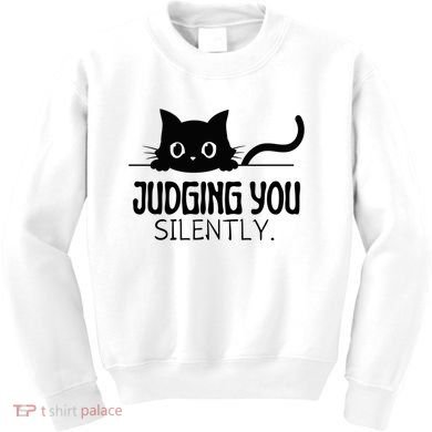 Judging You Silently Kids Sweatshirt