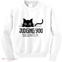 Judging You Silently Kids Sweatshirt thumb 0
