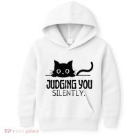 Judging You Silently Kids Hoodie thumb 0