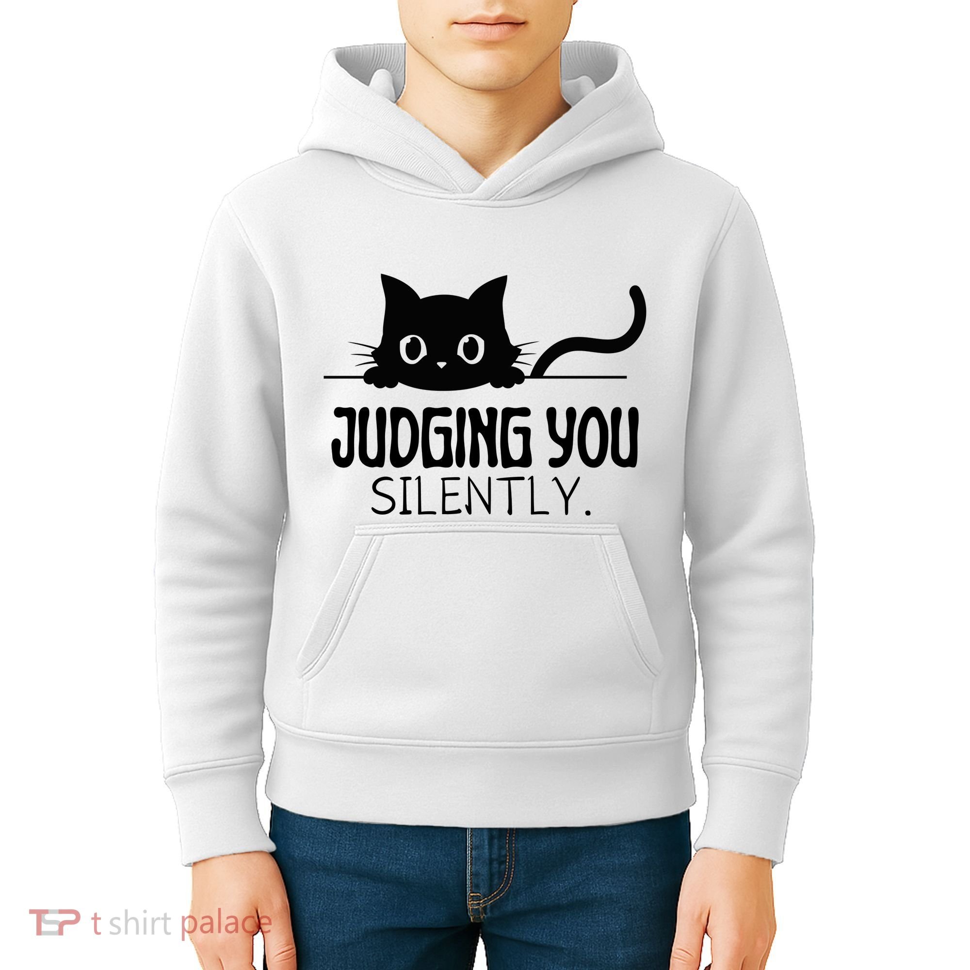 Judging You Silently Kids Hoodie