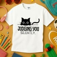 Judging You Silently Kids T-Shirt thumb 3