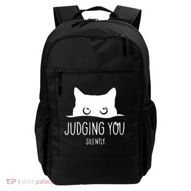 Judging You Silently Funny Cat Backpack