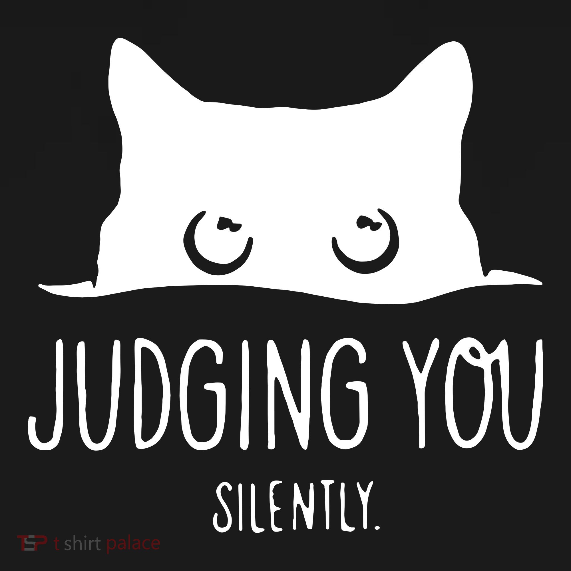 Judging You Silently Funny Cat Tote Bag