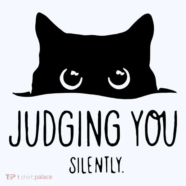 Judging You Silently Funny Cat Women's Hoodie