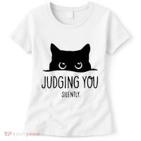 Judging You Silently Funny Cat Women's T-Shirt thumb 0