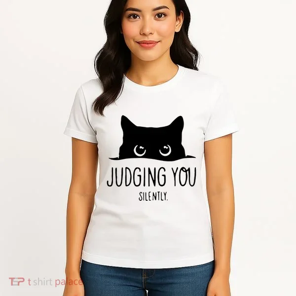 Judging You Silently Funny Cat Women's T-Shirt