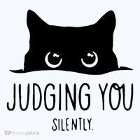 Judging You Silently Funny Cat Women's T-Shirt thumb 6