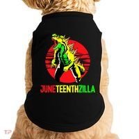 Juneteent Zilla Cool Black History African American Flag Doggie Tank thumb 0
