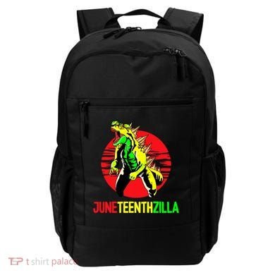 Juneteent Zilla Cool Black History African American Flag Backpack