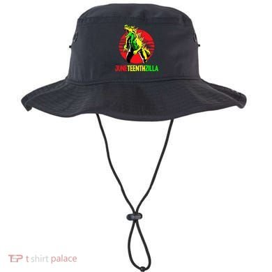 Juneteent Zilla Cool Black History African American Flag Bucket Hat