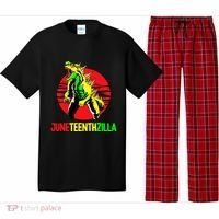 Juneteent Zilla Cool Black History African American Flag Pajama Set thumb 0