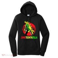 Juneteent Zilla Cool Black History African American Flag Women's Hoodie thumb 0