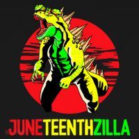Juneteent Zilla Cool Black History African American Flag Women's Hoodie thumb 2