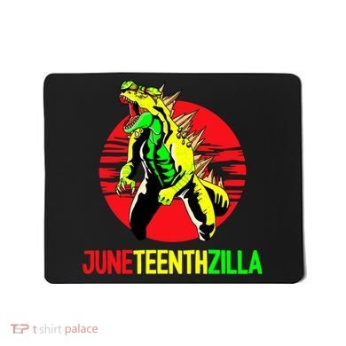 Juneteent Zilla Cool Black History African American Flag Mousepad