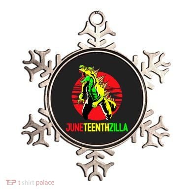 Juneteent Zilla Cool Black History African American Flag Ornament