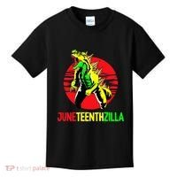 Juneteent Zilla Cool Black History African American Flag Kids T-Shirt thumb 0