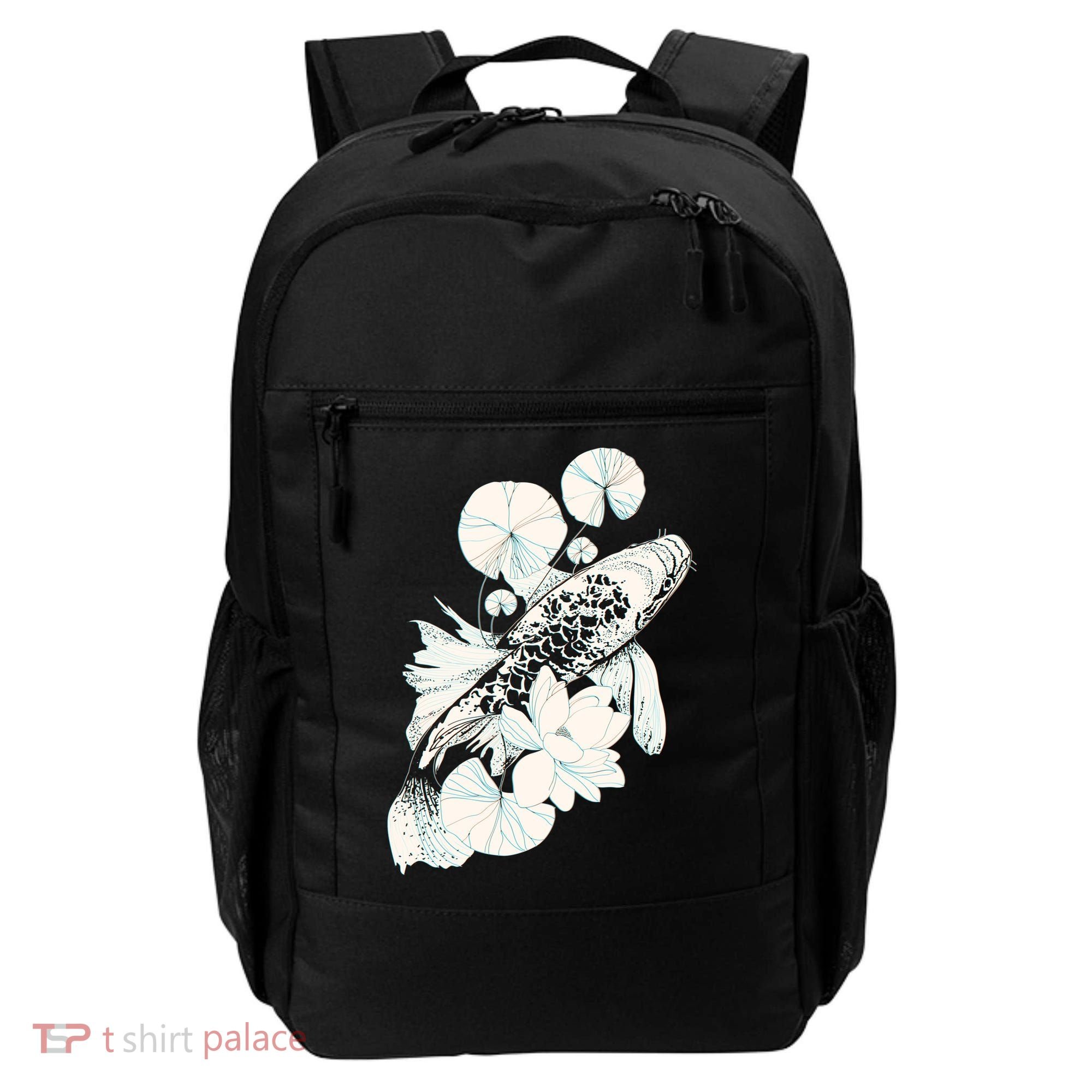 Japanese Zen Koi Fish Pond Backpack