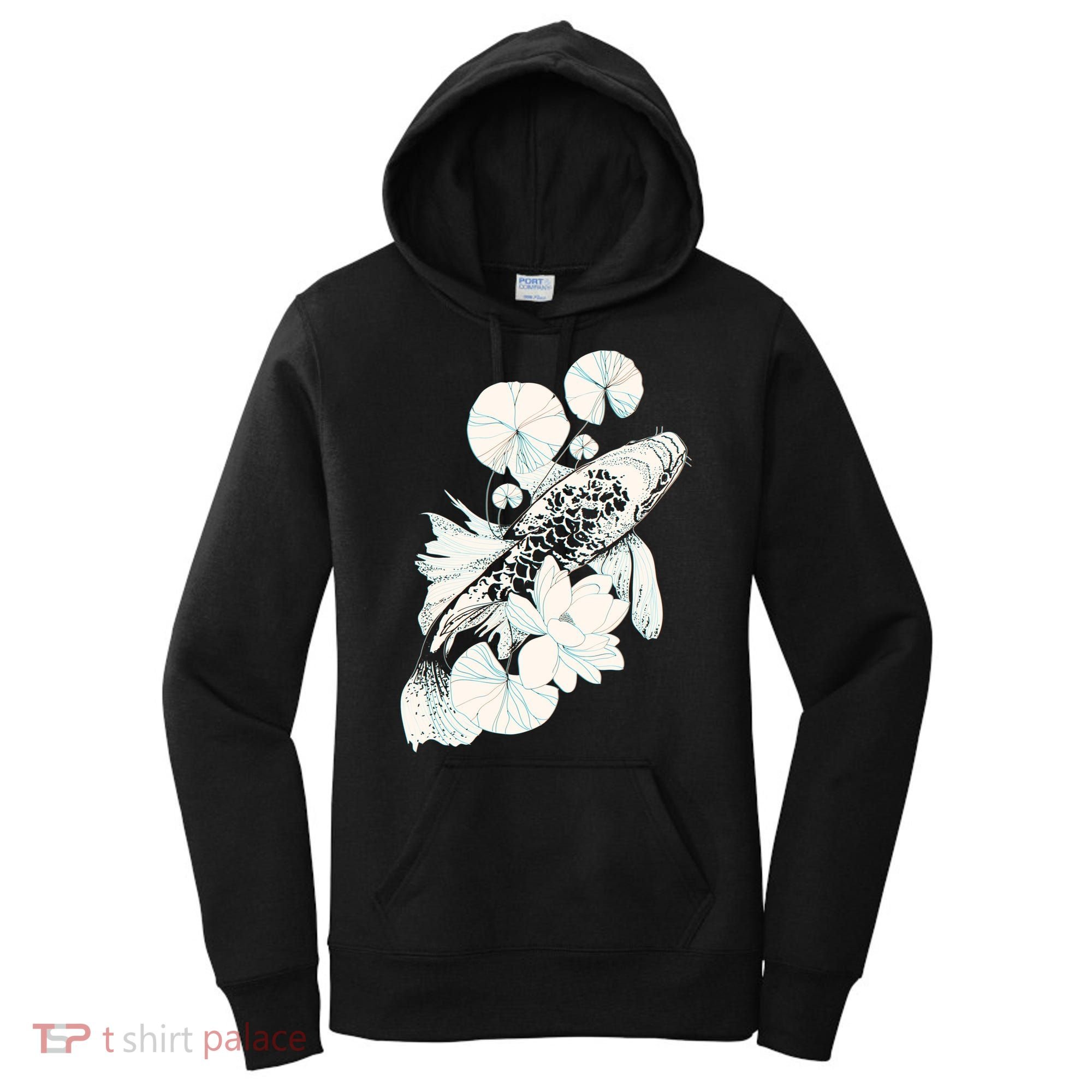 Japanese Zen Koi Fish Pond Women's Hoodie