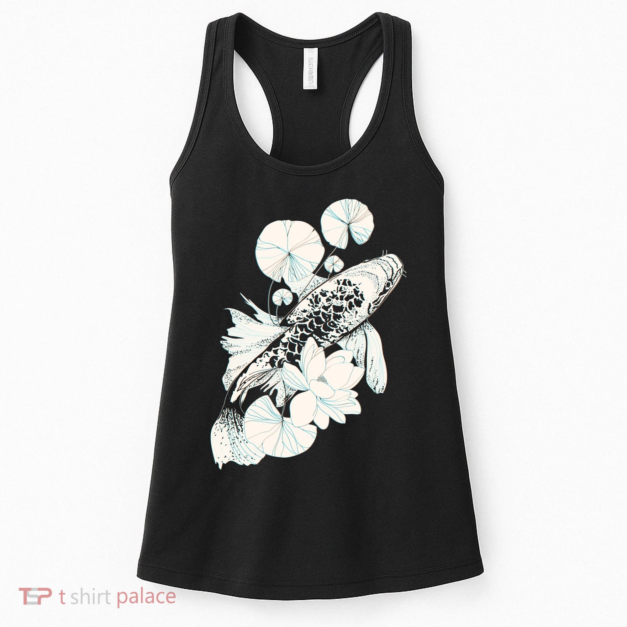 Japanese Zen Koi Fish Pond Women's Tank Top