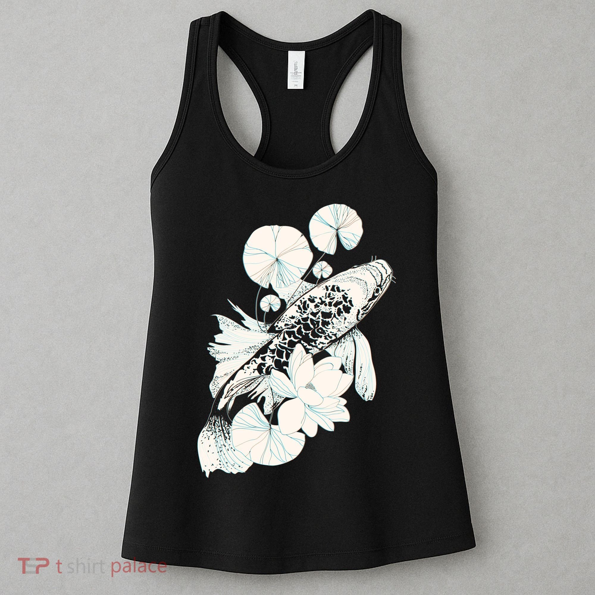 Japanese Zen Koi Fish Pond Women's Tank Top
