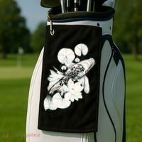 Japanese Zen Koi Fish Pond Golf Towel thumb 2