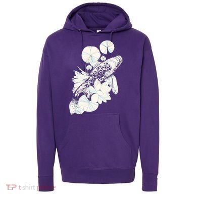 Japanese Zen Koi Fish Pond Hoodie