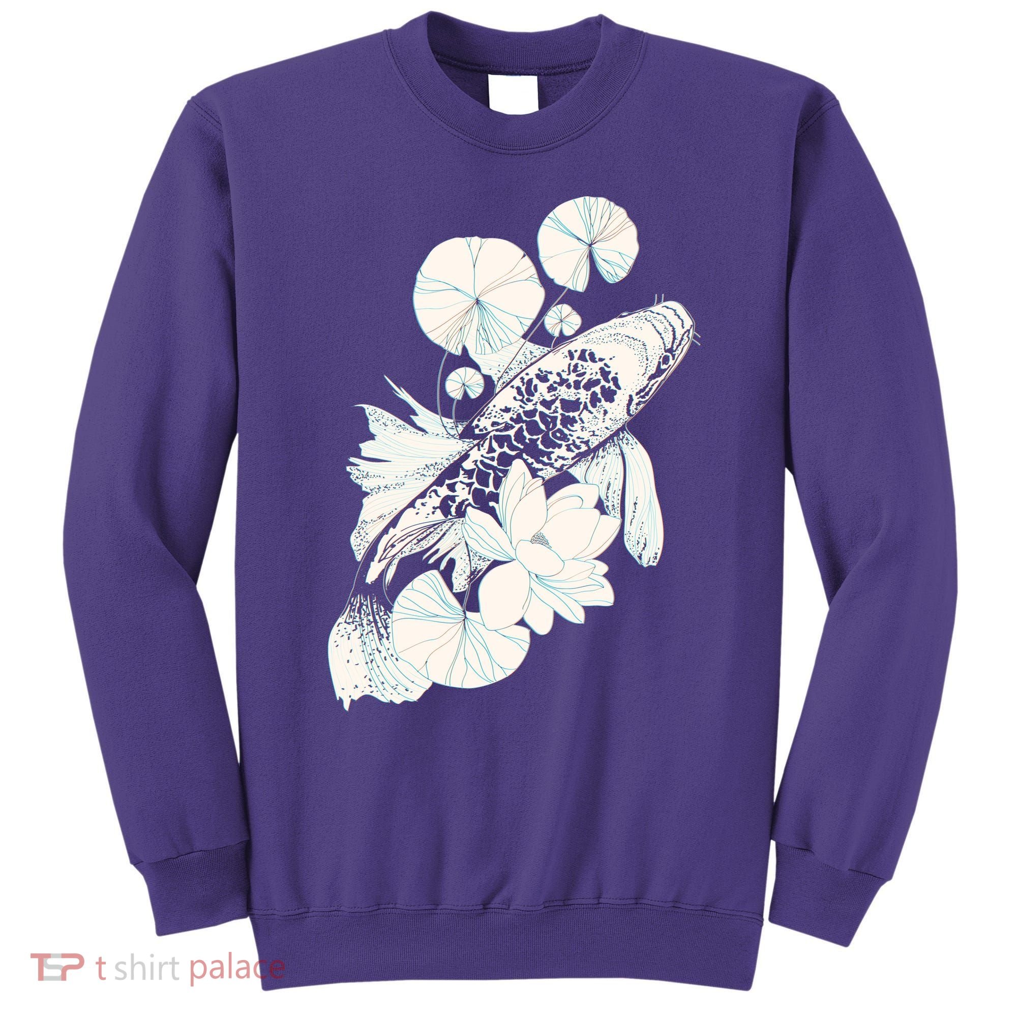 Japanese Zen Koi Fish Pond Sweatshirt