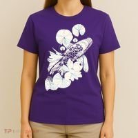 Japanese Zen Koi Fish Pond T-Shirt thumb 4