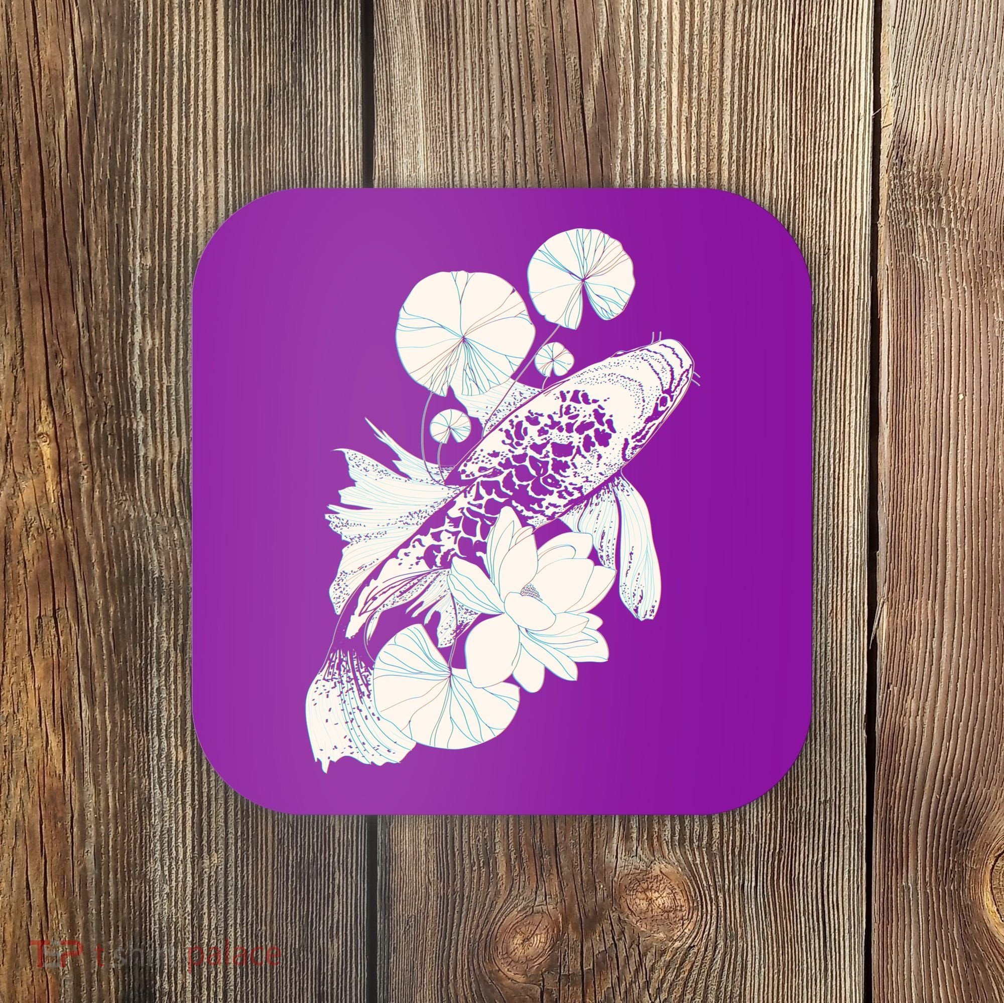 Japanese Zen Koi Fish Pond Coaster