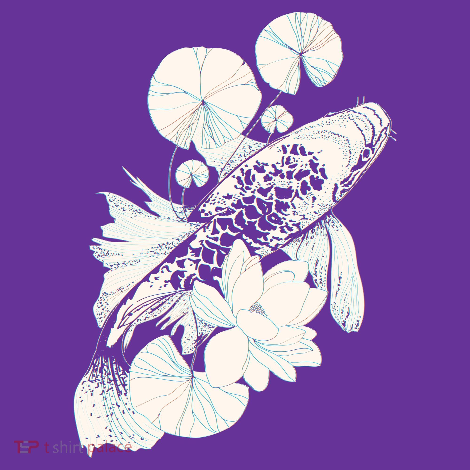 Japanese Zen Koi Fish Pond Coaster