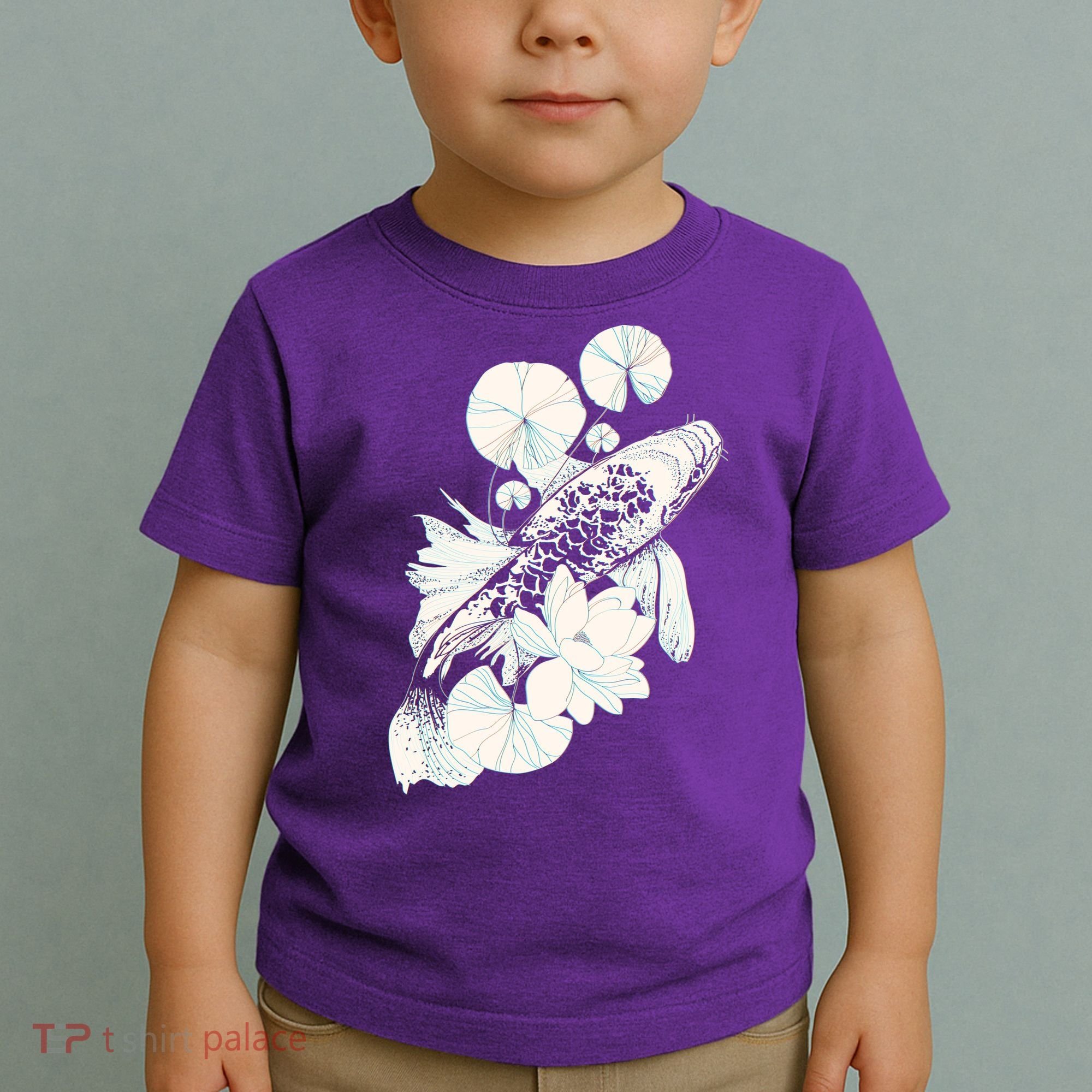 Japanese Zen Koi Fish Pond Toddler T-Shirt