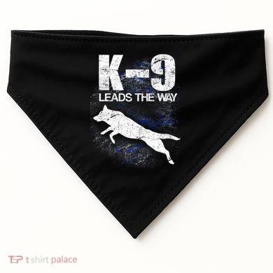 K-9 Leads The Way USA-Made Doggie Bandana