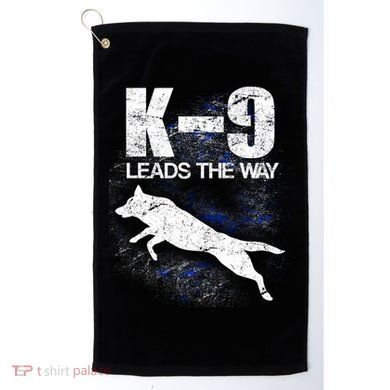 K-9 Leads The Way Golf Towel