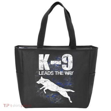 K-9 Leads The Way Tote Bag