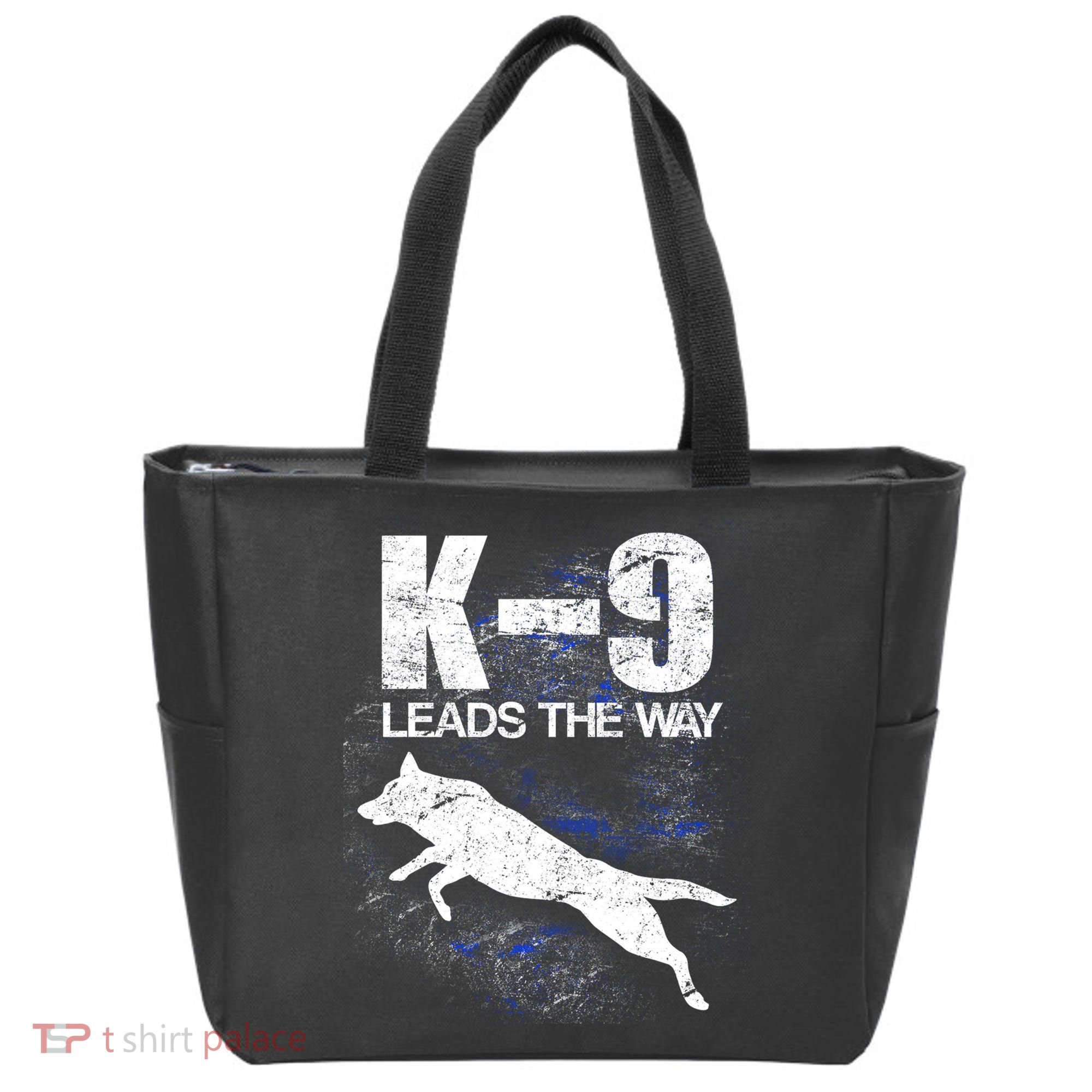 K-9 Leads The Way Tote Bag