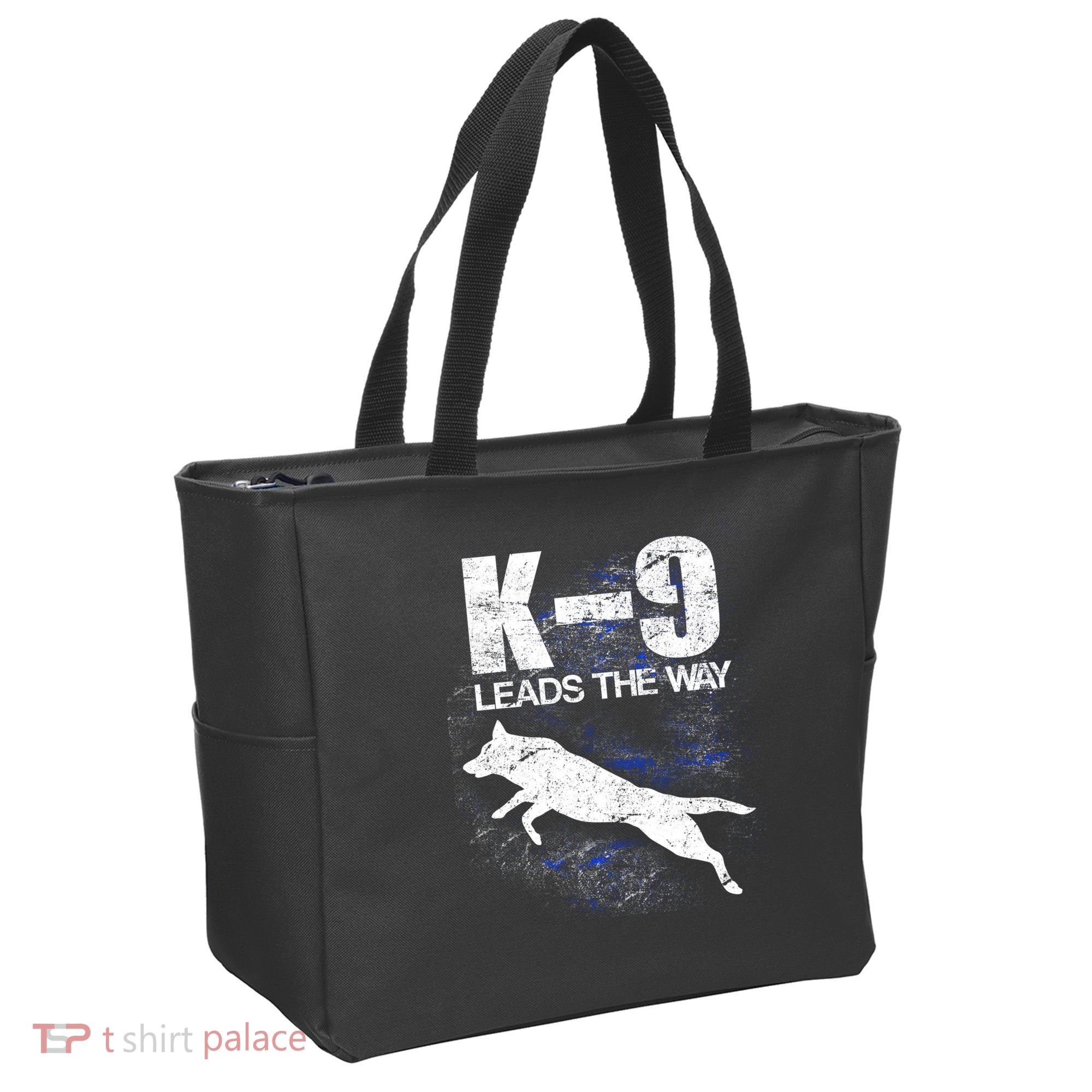 K-9 Leads The Way Tote Bag