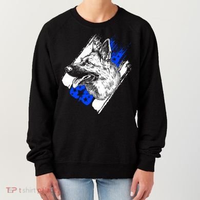 K-9 Police Dog Blue Line Women's Sweatshirt