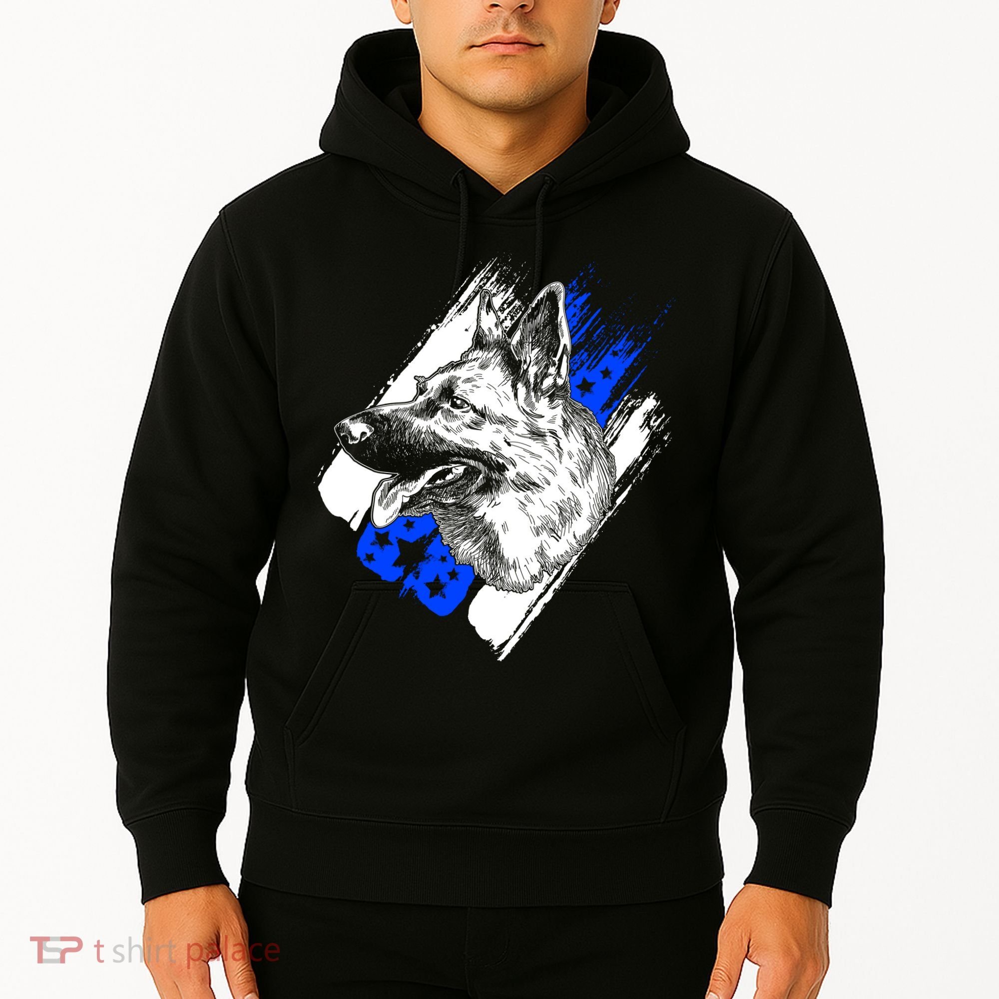 K-9 Police Dog Blue Line Hoodie