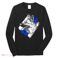 K-9 Police Dog Blue Line Long Sleeve Shirt thumb 0
