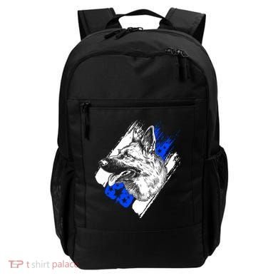 K-9 Police Dog Blue Line Backpack