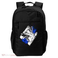 K-9 Police Dog Blue Line Backpack thumb 0