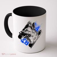 K-9 Police Dog Blue Line Coffee Mug thumb 0