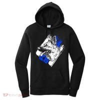 K-9 Police Dog Blue Line Women's Hoodie thumb 0