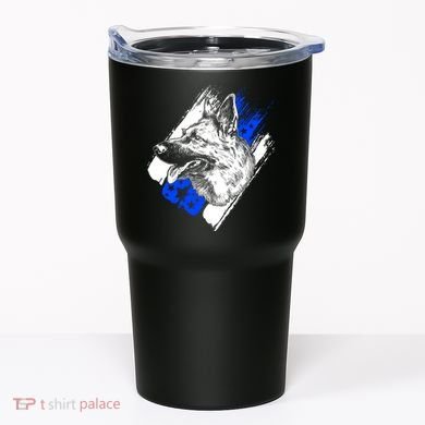 K-9 Police Dog Blue Line Tumbler