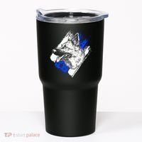 K-9 Police Dog Blue Line Tumbler thumb 0